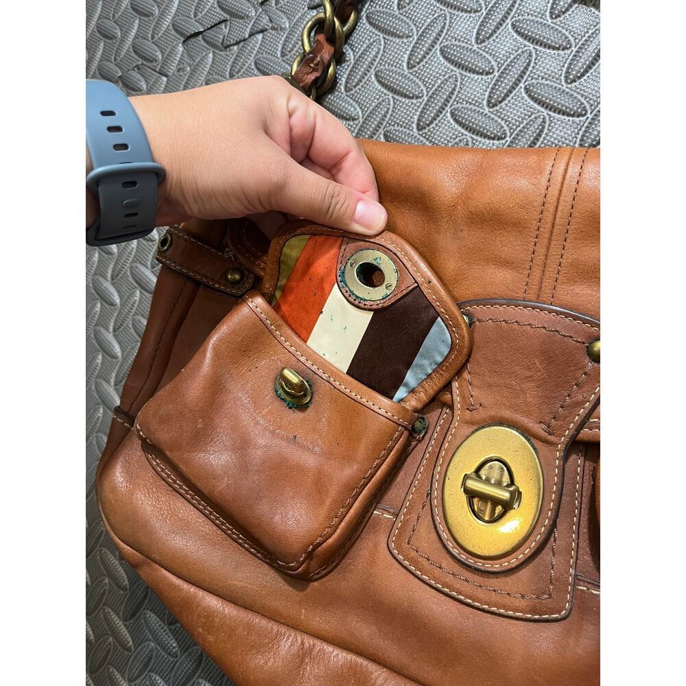Coach Y2K 11128 65th Anniversary Whiskey Legacy Leigh With Vachetta Leather - Picture 3 of 12